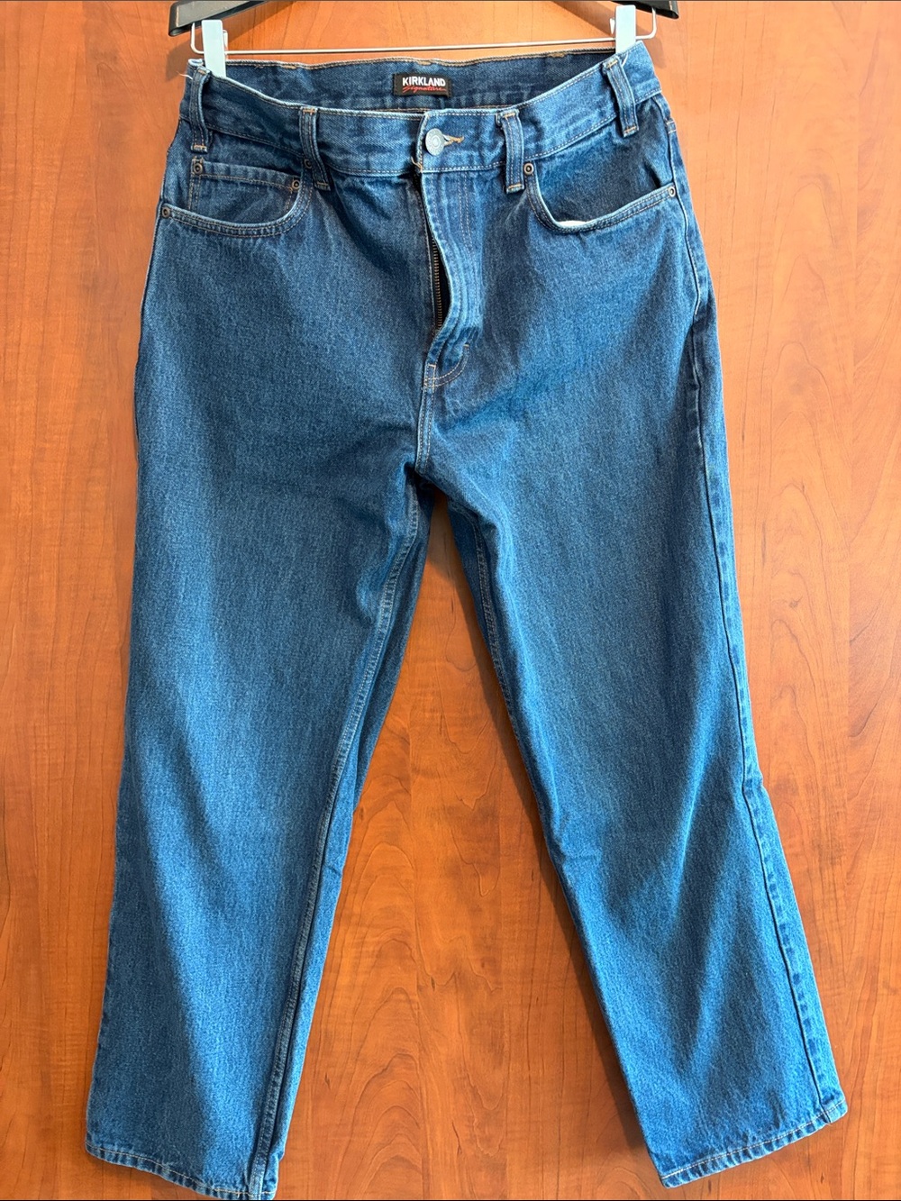 Kirkland Signature Men's Straight-Leg Blue Jeans